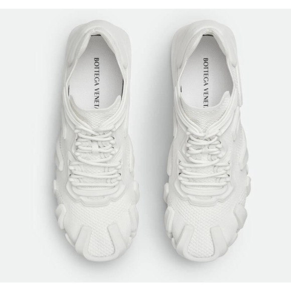 Bottega Veneta Men\'s Tech Knit White Flex Sneakers 11 US (44 Eu) 788808 NIB $890 main image 8